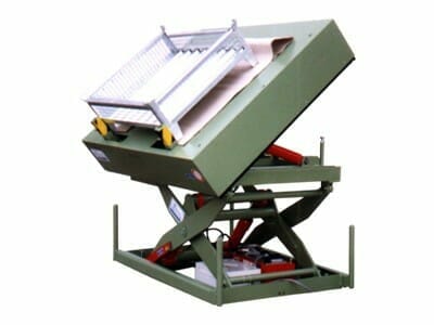 Figure Hydraulic stroke tilting table tilted