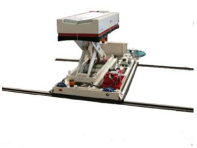 Figure Paper and plastic coil transporter on rails