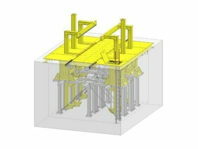 Lifting system with bogie and car box lifter