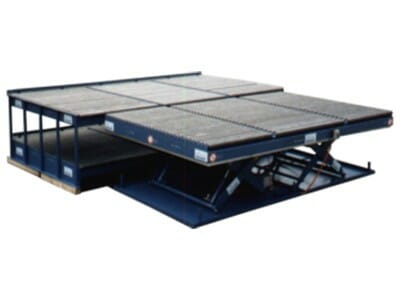 Photo Lifting table with conveyor technology large