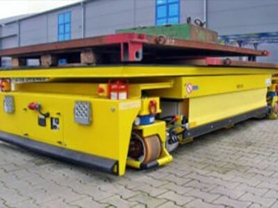 Heavy-duty transport vans on cross-journey
