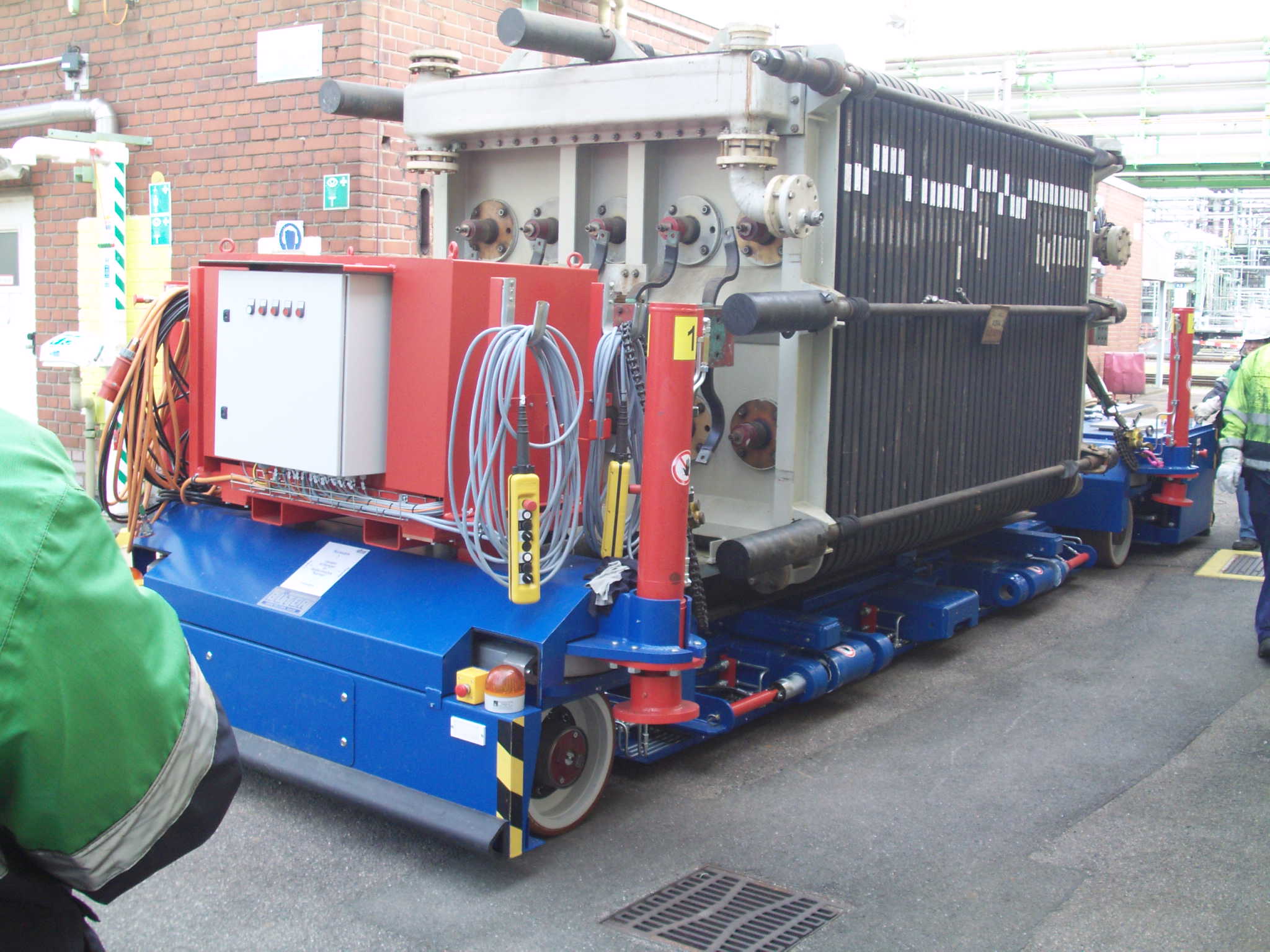 Heavy-duty transporters special vehicles in use