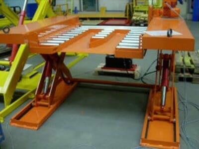 Foto Pallet lift in oranje