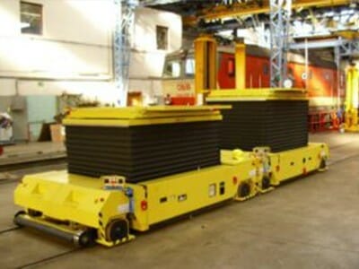 Tandemvoertuigen voor wielset en bogie verandering