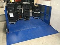 Illustratie Laadplatform in gebruik