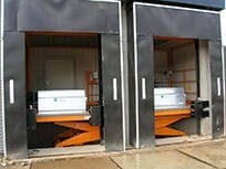 Illustratie Laadplatform met lading