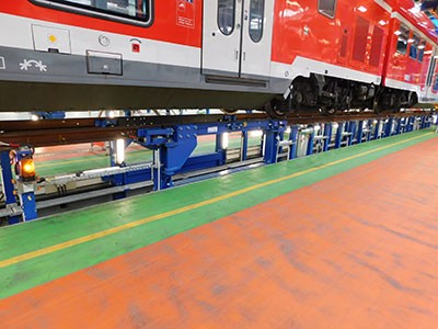 Aufgeständerte Werkstattgleise
