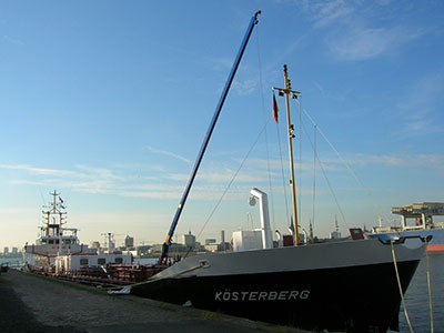 Krane für Binnenschiffe