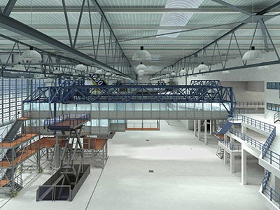Stationäre Hubarbeitsbühne